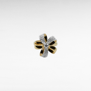 925 Silver Sparkle Flower Ring