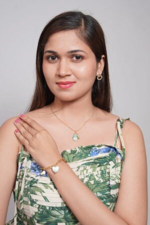 Whimsical Ocean Pearl & Enamel Charm Bracelet