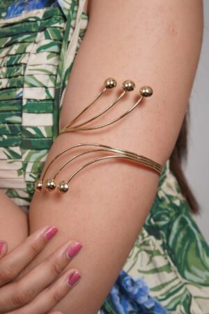 Goddess Multi-Strand Flared Metallic Armlet (Bajuband)