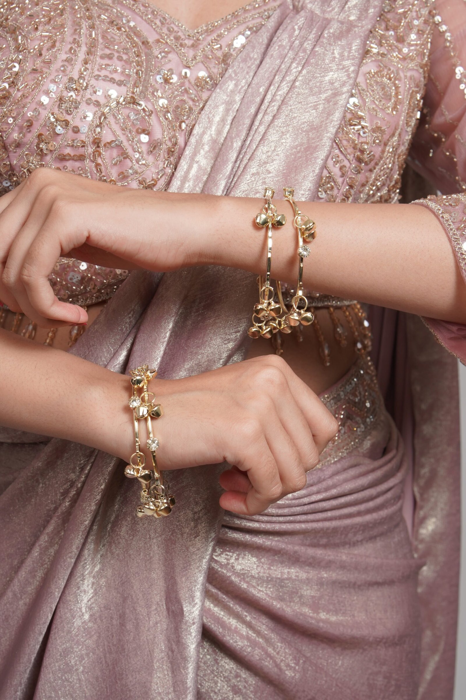 Royal Ghungroo Festive Gold Bangle Kada Pair