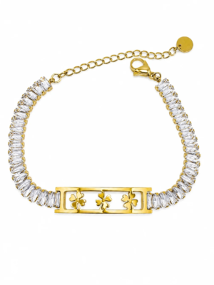 Orneve Fleur Éclat Crystal Tennis Bracelet