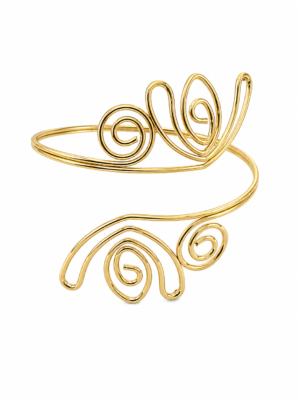 Orneve Aurelia Spiral Open Cuff Armlet