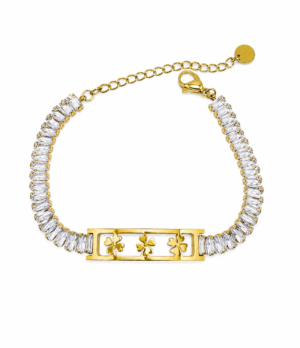 Orneve Fleur Éclat Crystal Tennis Bracelet