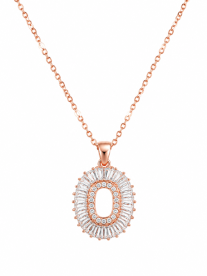 Orneve Aurelia Halo Pendant Necklace