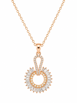 Orneve Étoile Perla Orbit Pendant Necklace