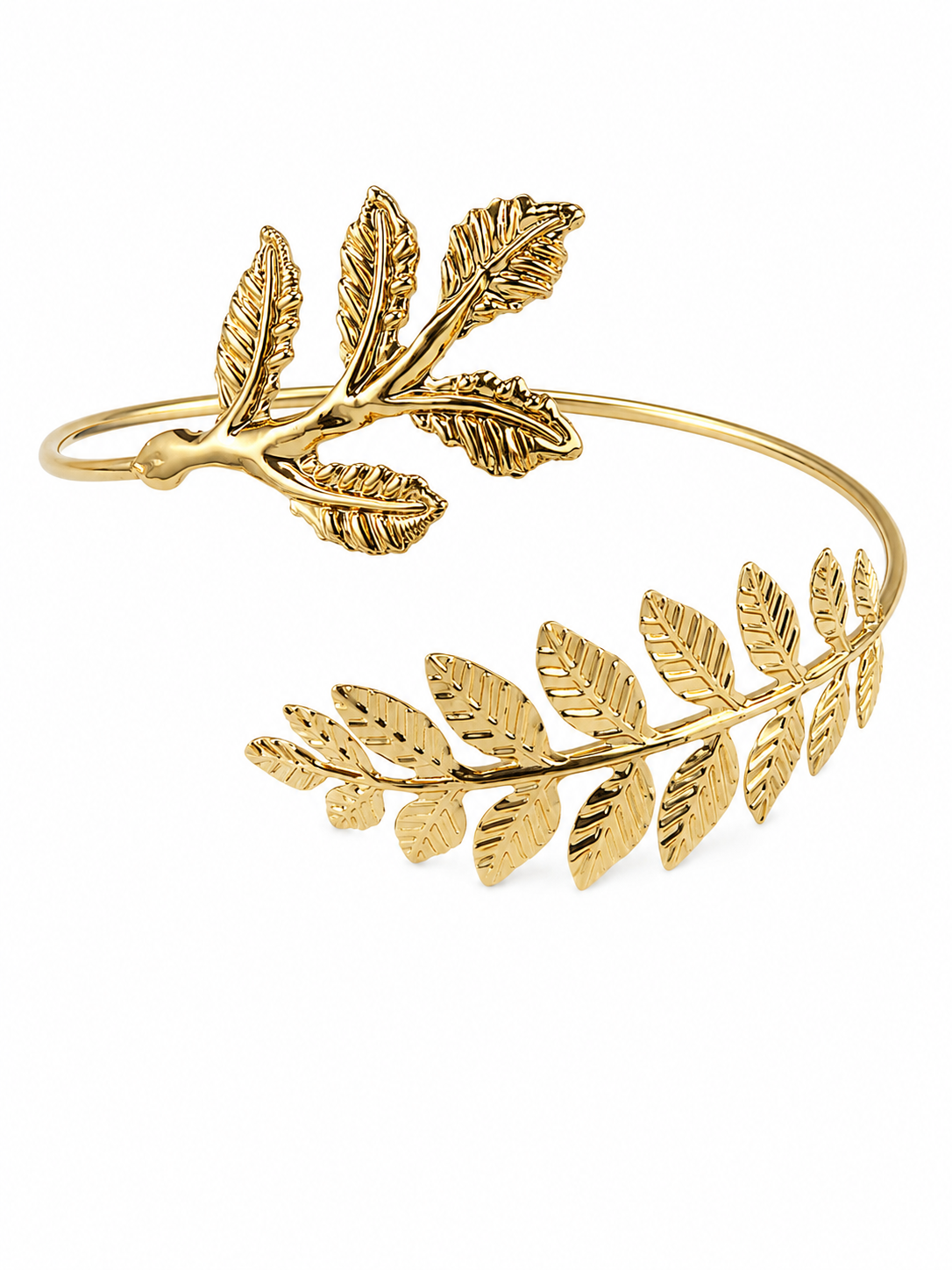 Orneve Laurel Leaf Open Cuff Armlet