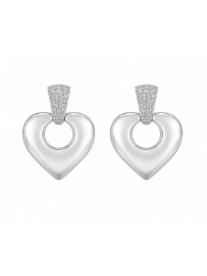 Orneve Cœur Sculpté Statement Earrings